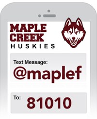 Remind: text message @maplef  to 81010